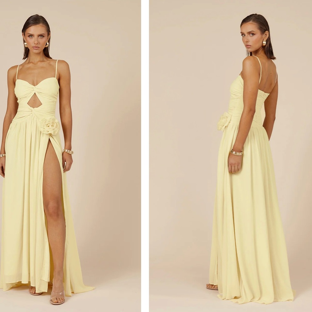 Runaway the Label - DANIKA Yellow Maxi Dress